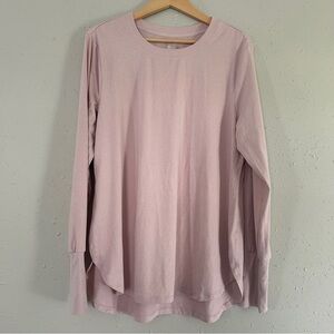 🦋 RBX Long Sleeve Pink Top T-Shirt Workout Activewear Soft Comfy Stretch XL